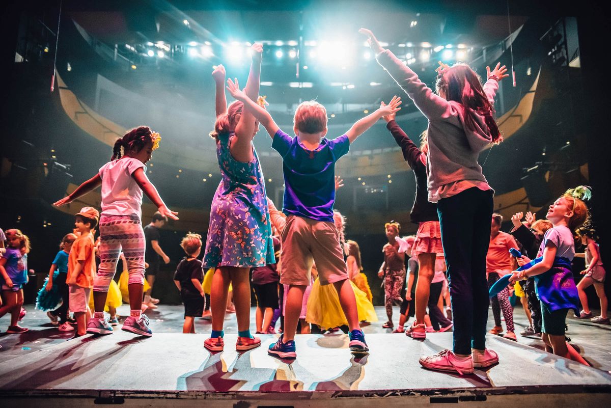 Dancers performing on stage